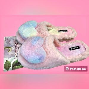 Adorable New Kenzie Slippers Pastel Multi color Sz 9-11